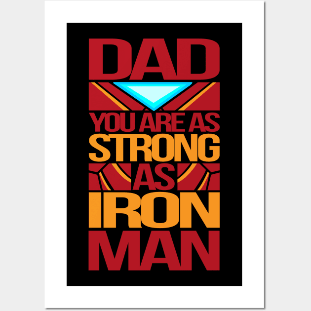 Iron Man Dad Wall Art by RCM Graphix